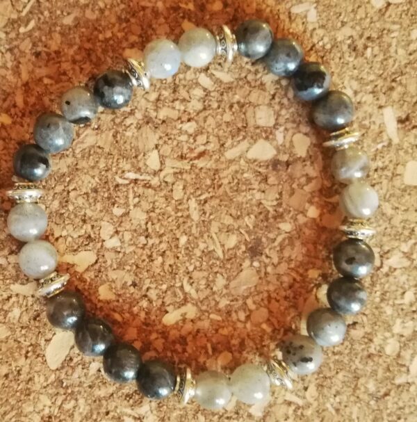 Labradorite, Larvikite  Bracelet