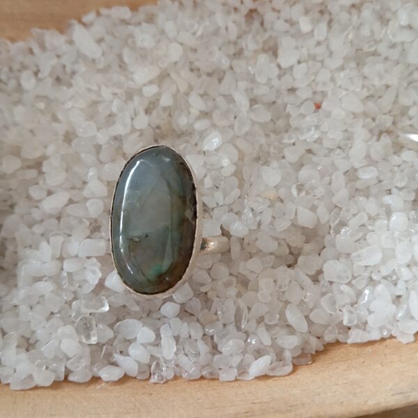 Labradorite Bague bain d' Argent – Image 5